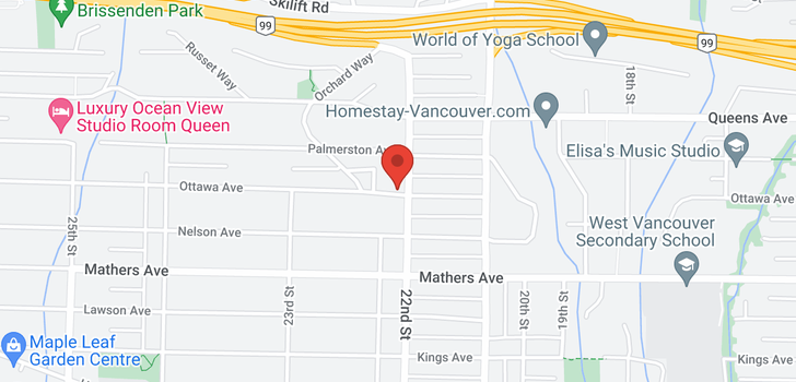 map of 1707 22ND STREET